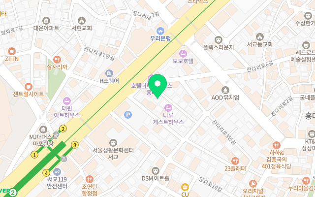 티디컴퍼니 위치 (네이버 지도)