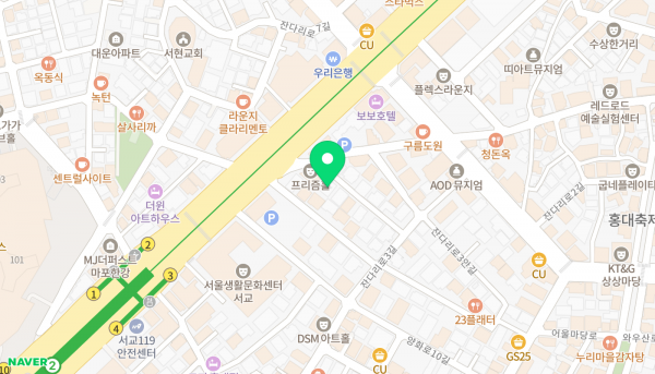 티디컴퍼니 위치 (네이버 지도)